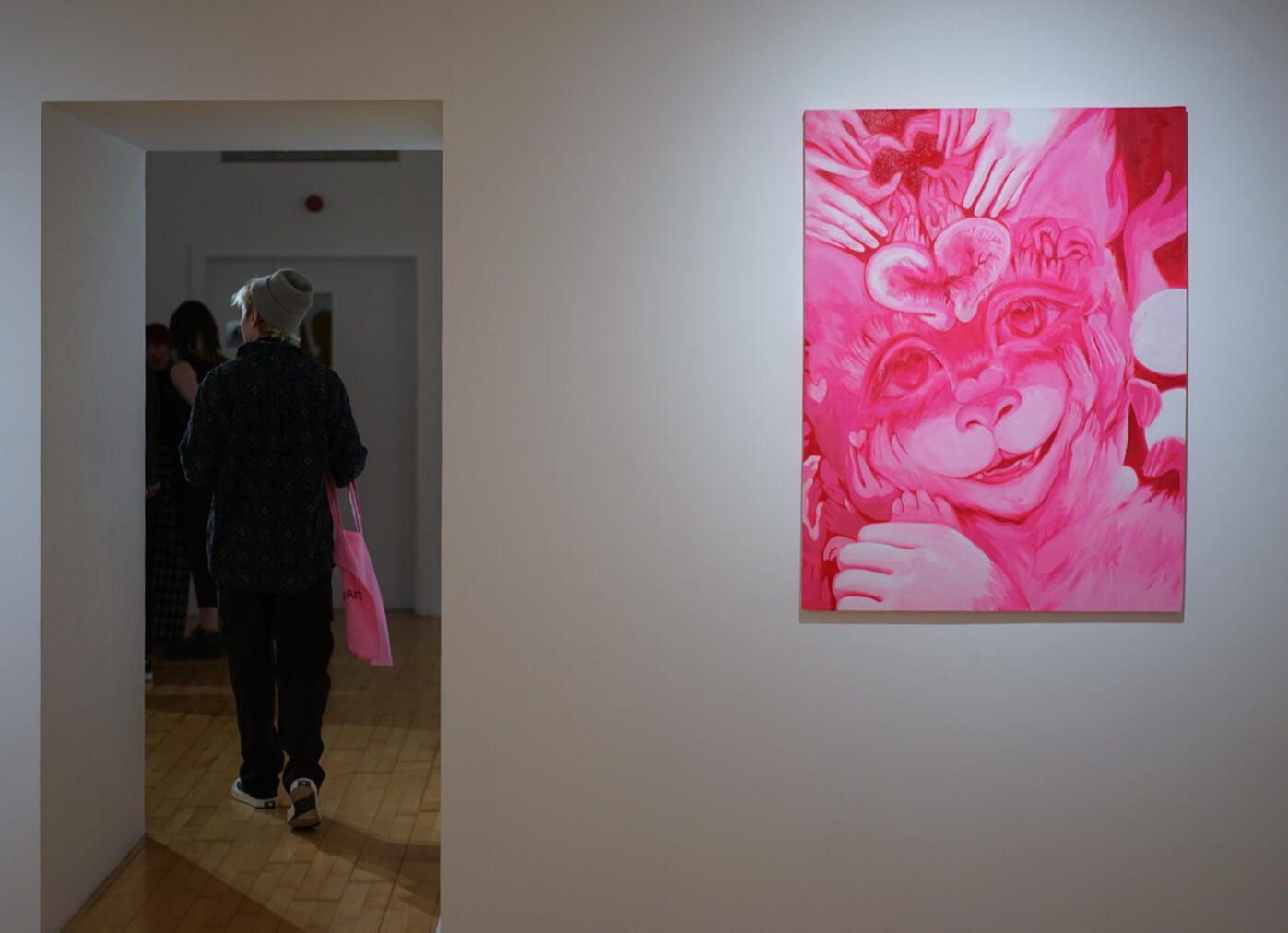 View of "Autism Cat" in BayArt Open, 2025.