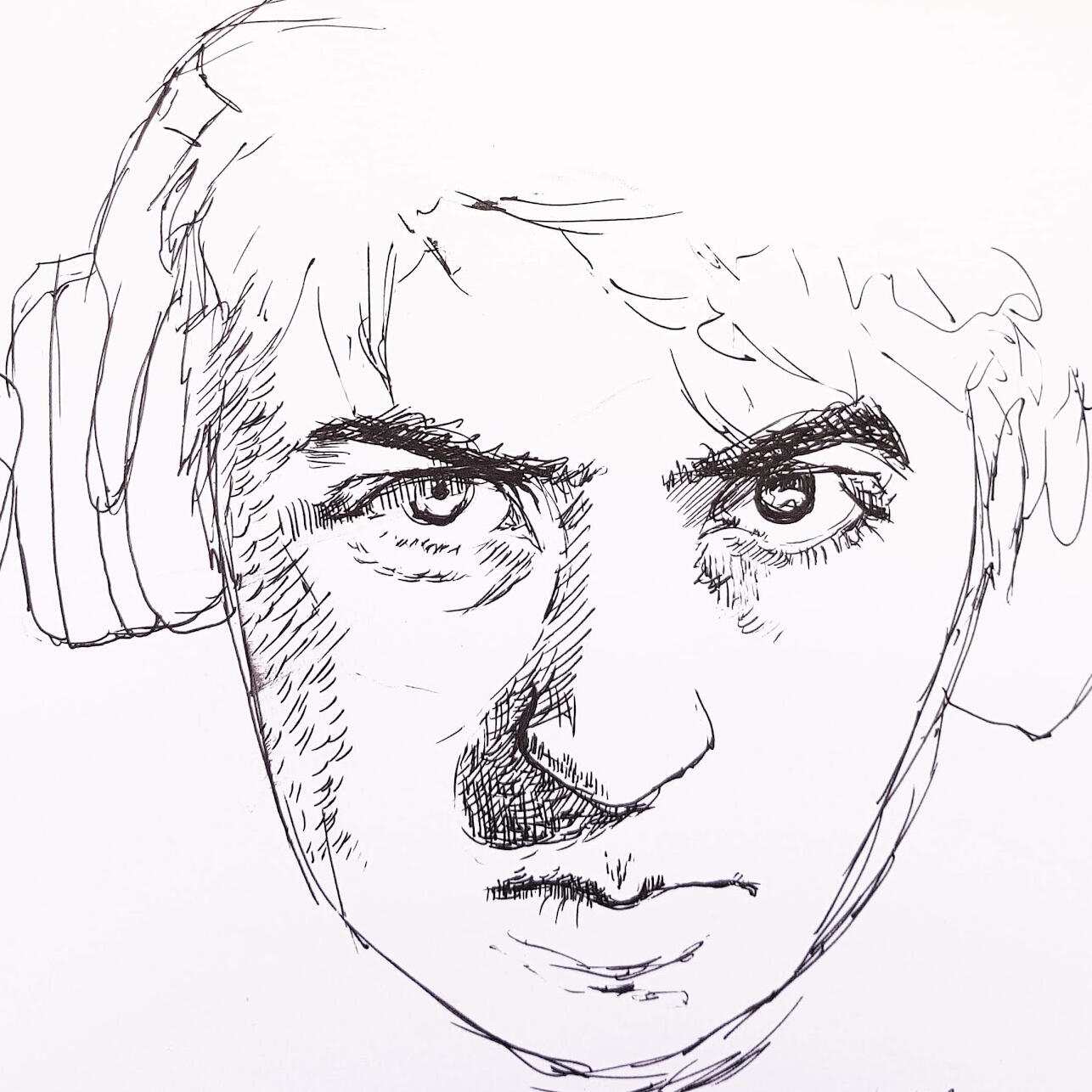 Pen on paper